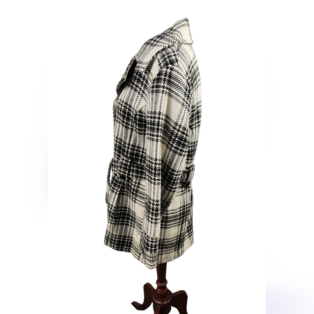 Croft & Barrow Button Coat With Belt Women's Large Petite - Picture 3 of 15